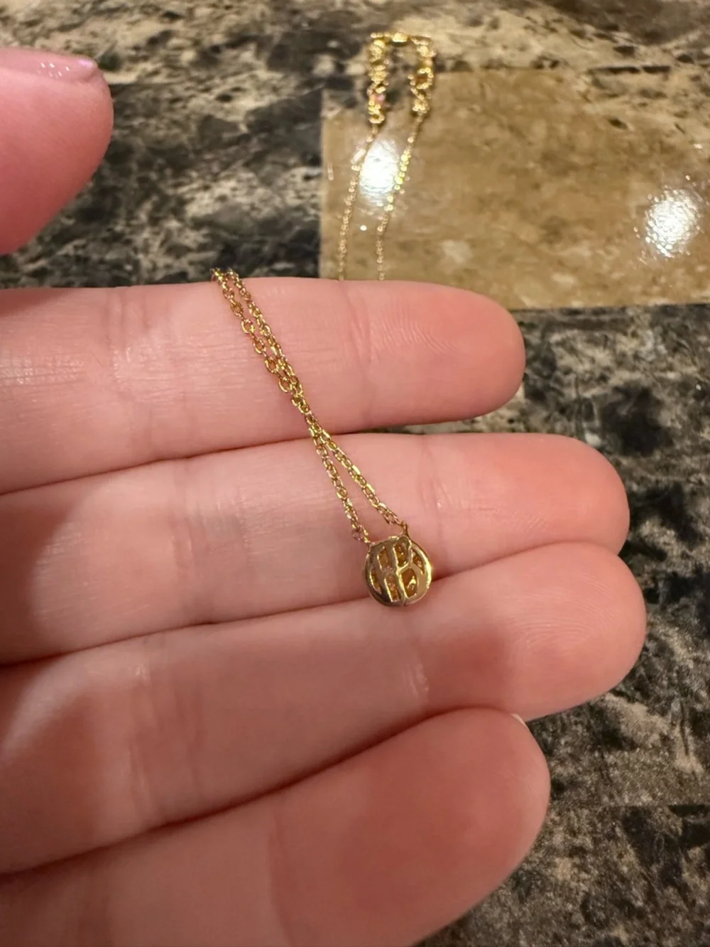 Henri Bendel Gold Tone Pave Diamond-Style Halo Necklace - Picture 5 of 10